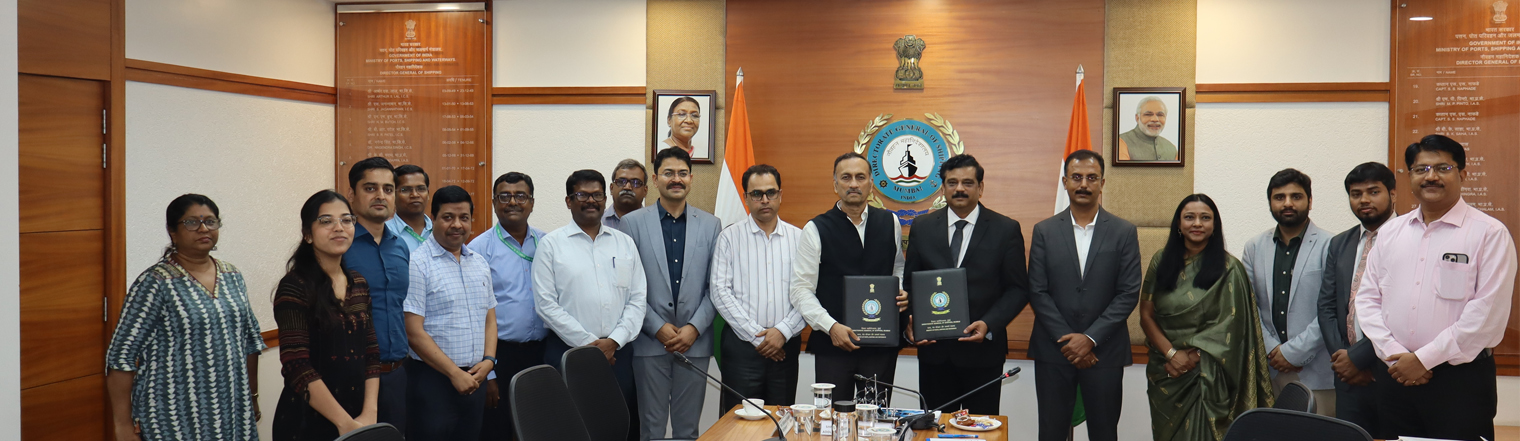 <h3>MOU Signing Ceremony Between DGS and Gujarat Maritime University (6th June 2025)</h3>