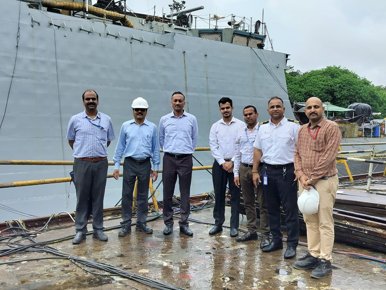 Visit to M.T. Bourbon, a tanker vessel