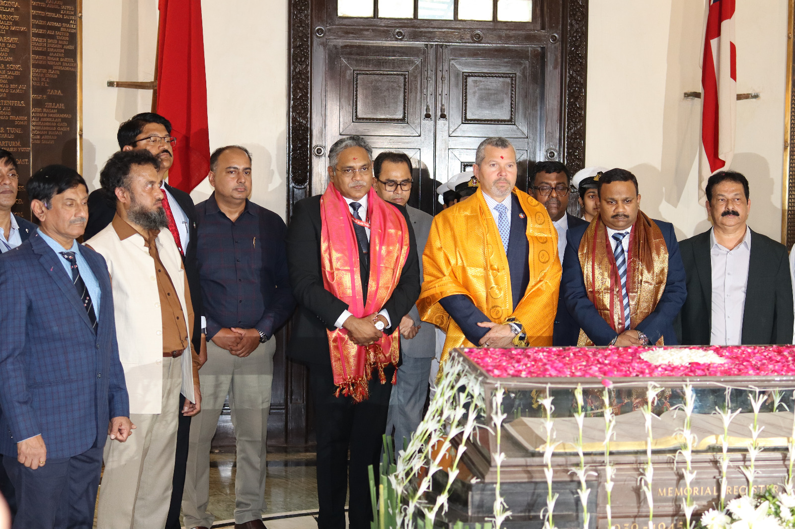 Visit of Mr. Arsenio Antonio Domínguez Velasco, IMO Secretary General to Seafarers War Memorial at Indian Sailors Home Society (ISHS), Mumbai