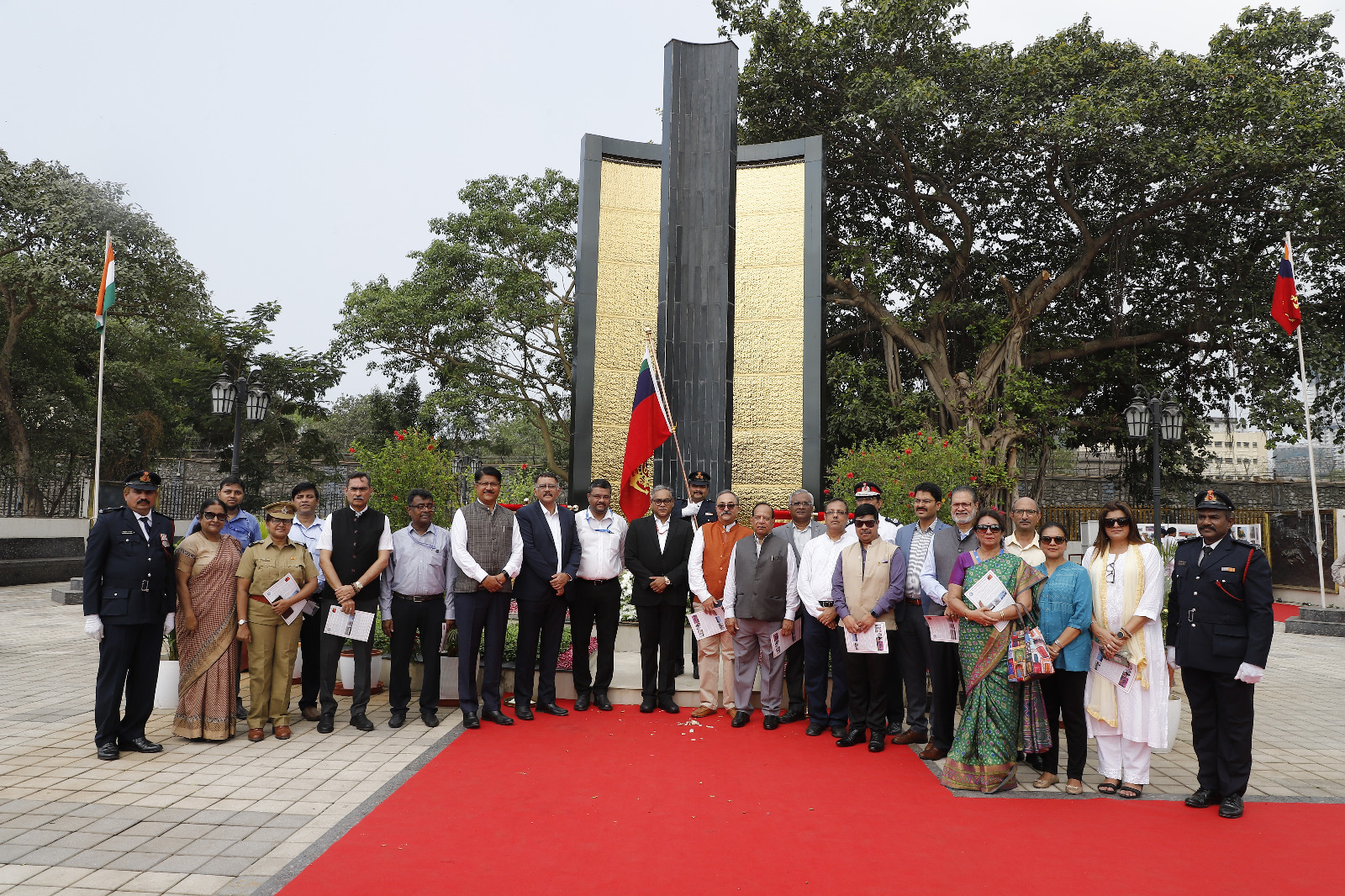 Wreath Laying Ceremony at Fire Service Memorial, Victoria Dock, Mumbai Port Authority