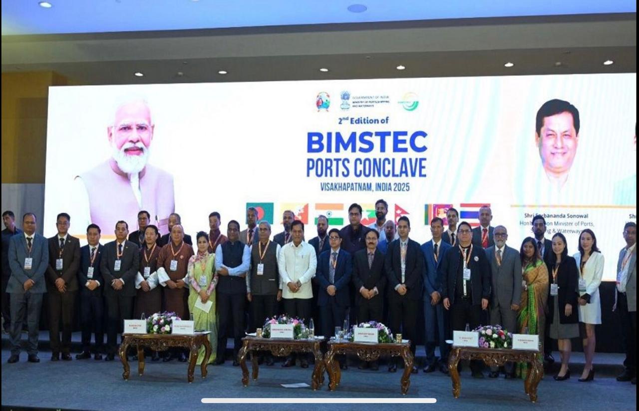 Shri Ravi Kumar Moka, DDG(Coastal Shipping) has attended BIMSTEC Ports conclave at Visakhapatnam, Andhra Pradesh from 14-15 July 2025.
