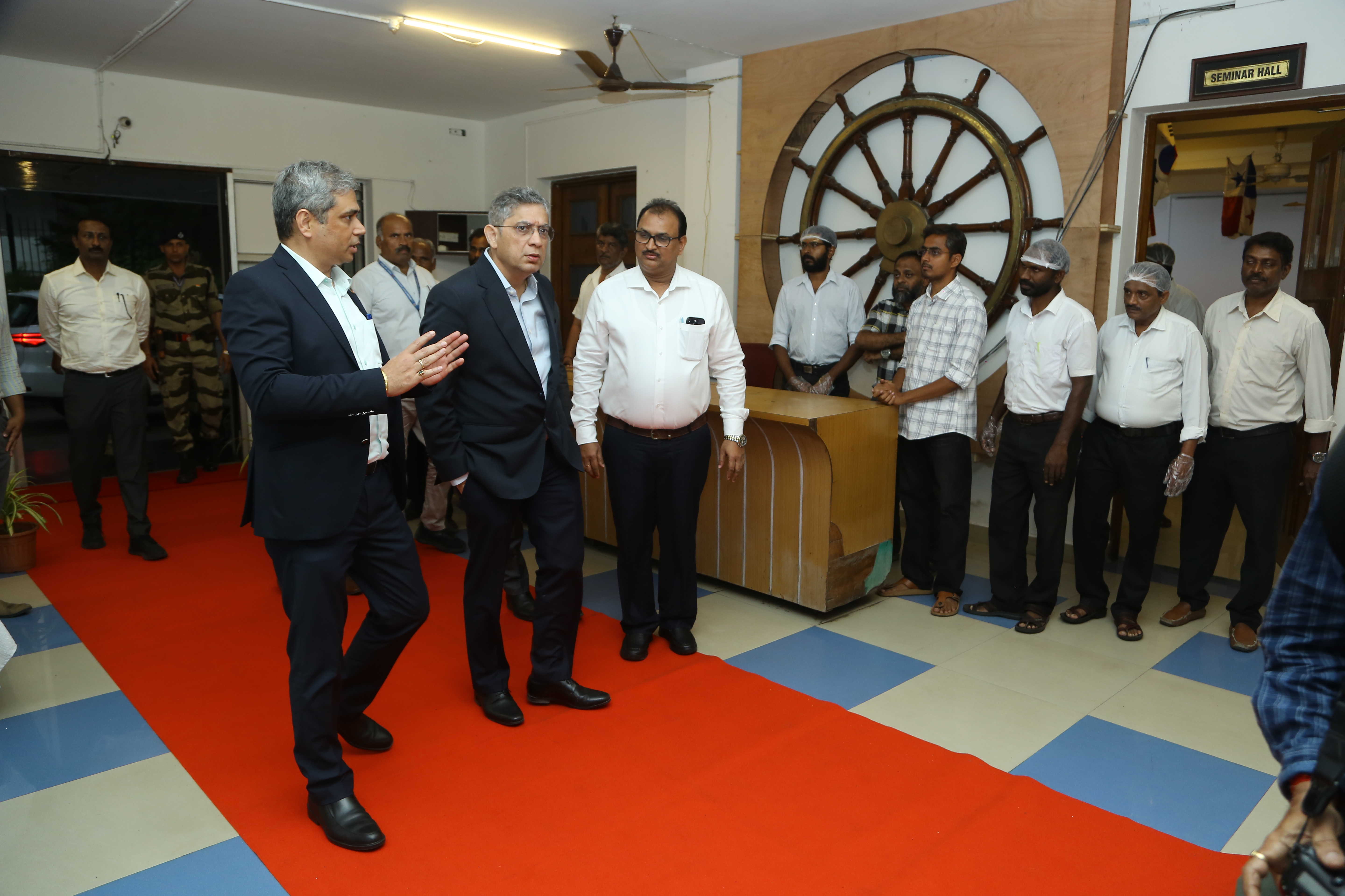 Secretary, MoPSW visit to the Seafarers Club, Chennai